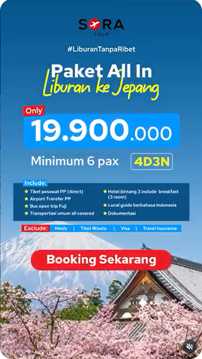 Paket Tour Jepang 2 - Sora Tour